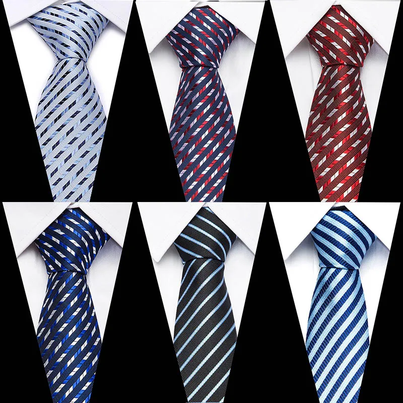 

New Models 8CM Ties Gradient Color Neck Ties solid Striped&Paisley Tie Mens Blue Black Tie Green pink Tie For Wedding Party