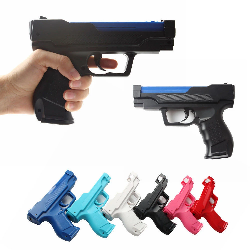 

Light Gun Pistol handle Shooting Sport Video Game for W-i-i Remote Controller vibration pistol for W-i-i game handle