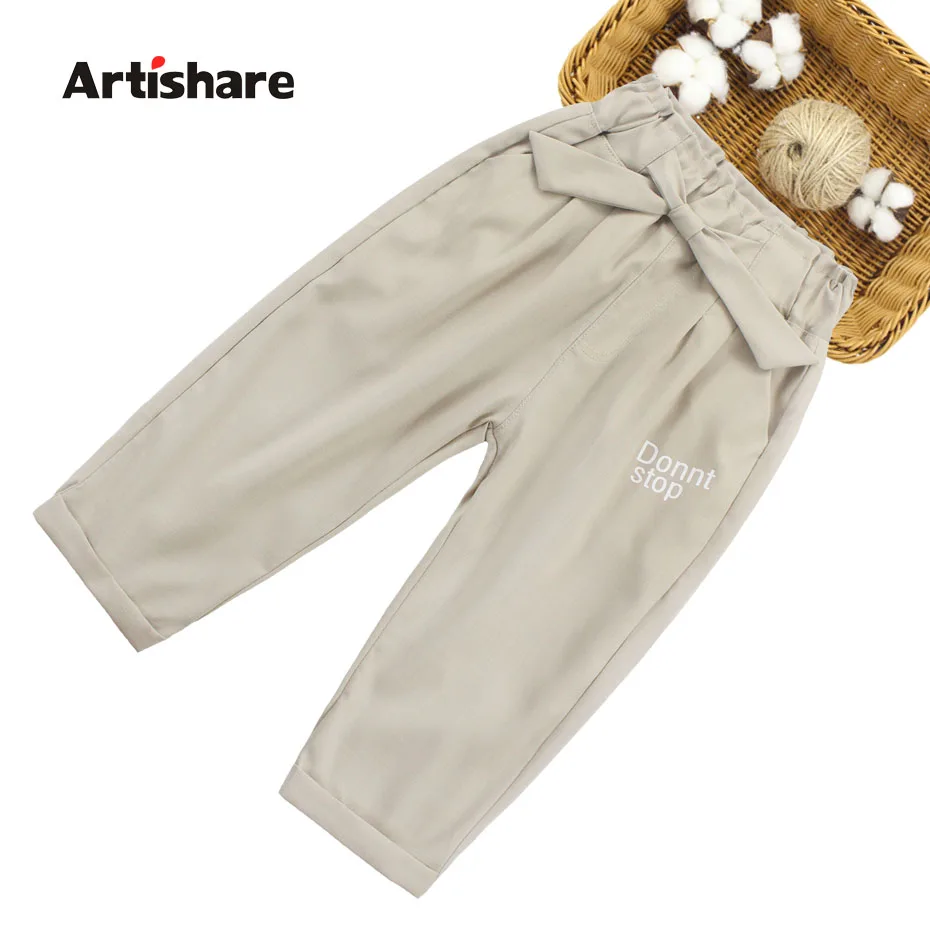 

Big Girls Pants Casual Style Girl Solid Pants With Bow Summer Kids Pants Teenage Kids Clothes For Girls 6 8 10 12 13 14 Year