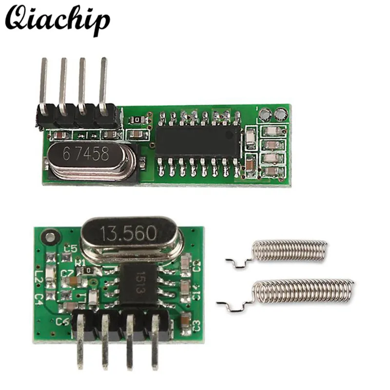 

QIACHIP 433mhz RF Remote Control Switch Transmitter 433 MHz RF Relay Receiver Wireless Output Transmitter Module Z30