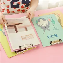 A4 папка для файлов фанера счет-фактура данных WordPad двойной зажим Pad мультфильм буфер обмена папка для документов офисные принадлежности