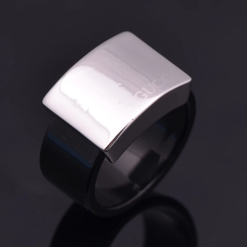 New Fashion women Jewelry Rings white gold color Black Acrylic Shiny Anti-allergy for Women Wedding Engagement Party Gift | Украшения и