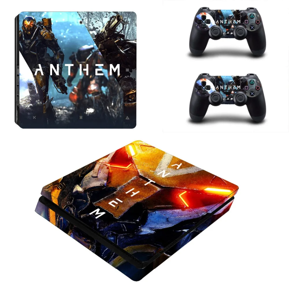 Наклейка s Anthem Skin PS4 тонкая наклейка для sony Play Station 4 Slim консоль и контроллер Dualshock