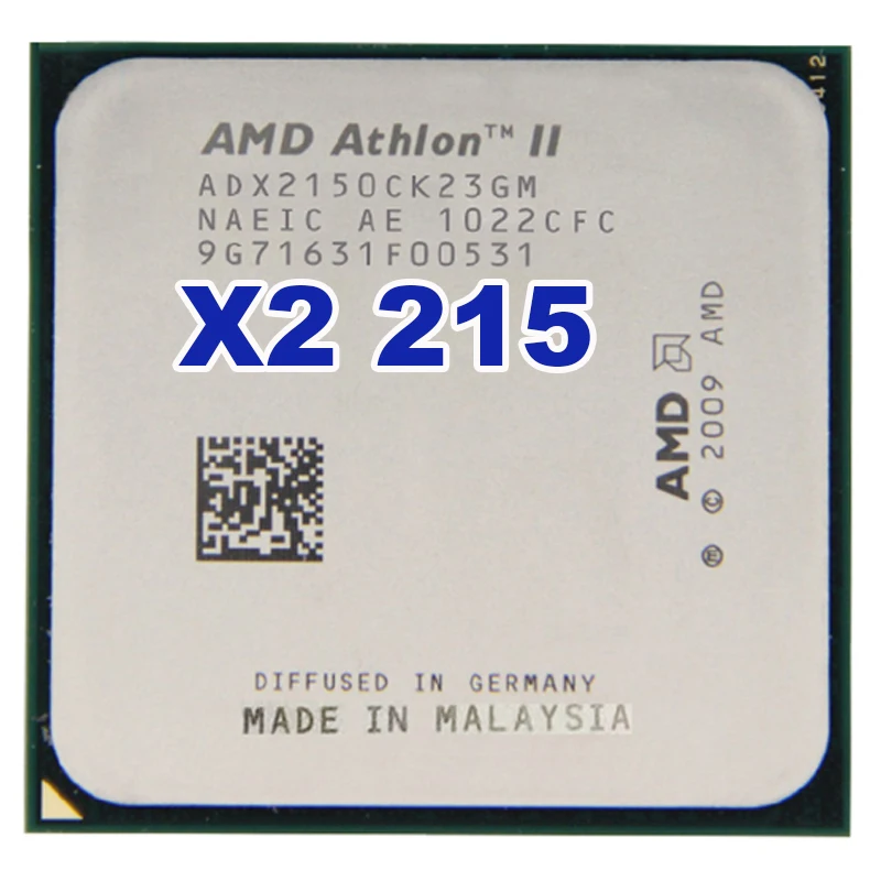Оригинальный процессор AMD Athlon II X2 215 2 4 ГГц двухъядерный разъем AM3 AM2 + для