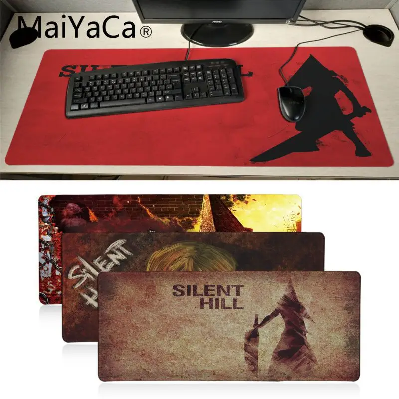 

Maiyaca silent hill Anti-Slip Durable Rubber Computermats Large Lockedge alfombrilla gaming Mouse pad gamer PC Computer mat