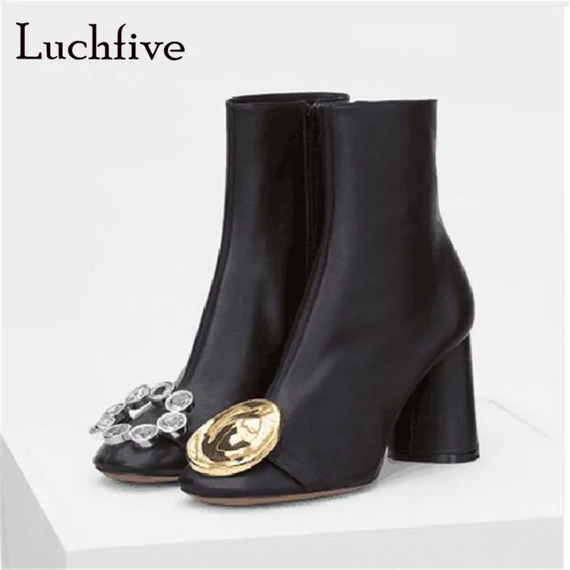 round toe heel booties