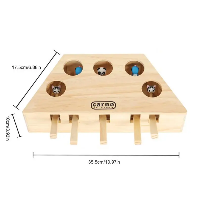 Деревянная кошачья Tease toys Hit Gophers Interactive Catch Mouse Game Machine Cat Toys Whack a mouse смешная игрушка