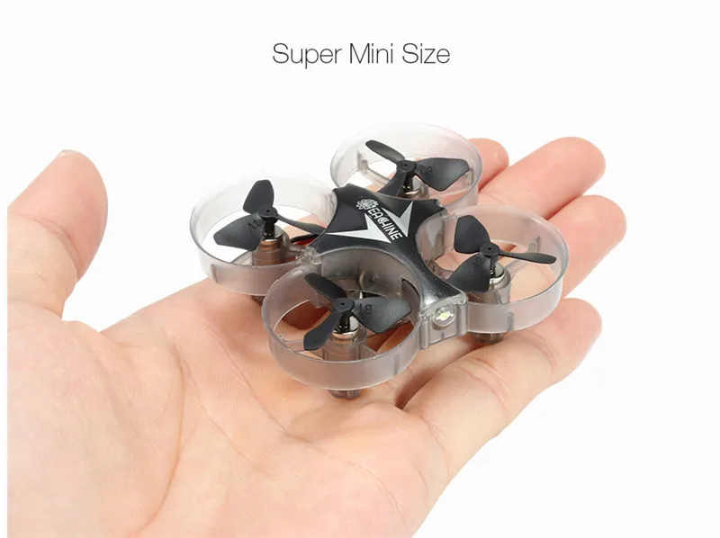 Eachine E012 Мини 2,4G 4CH 6 осевой Безголовый светодиодный светильник Радиоуправляемый Дрон Квадрокоптер вертолет режим 2 модели игрушек подарок RTF VS H36