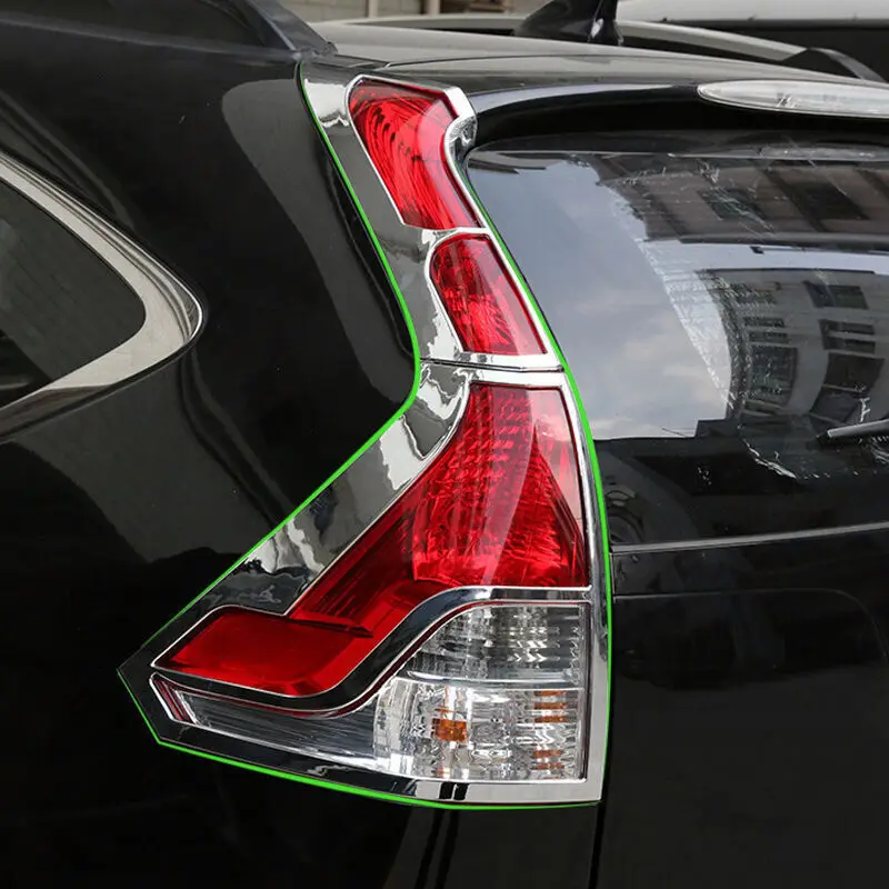 4pcs/set ABS Chrome Rear Tail Light Lamp Cover Trim for Honda CRV CR V