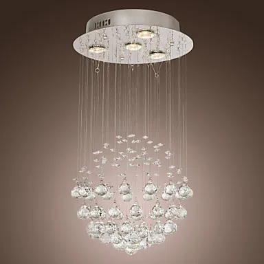 lampadina inclusa 4 luci lampadario di cristallo di lusso moderno gu10 per la camera