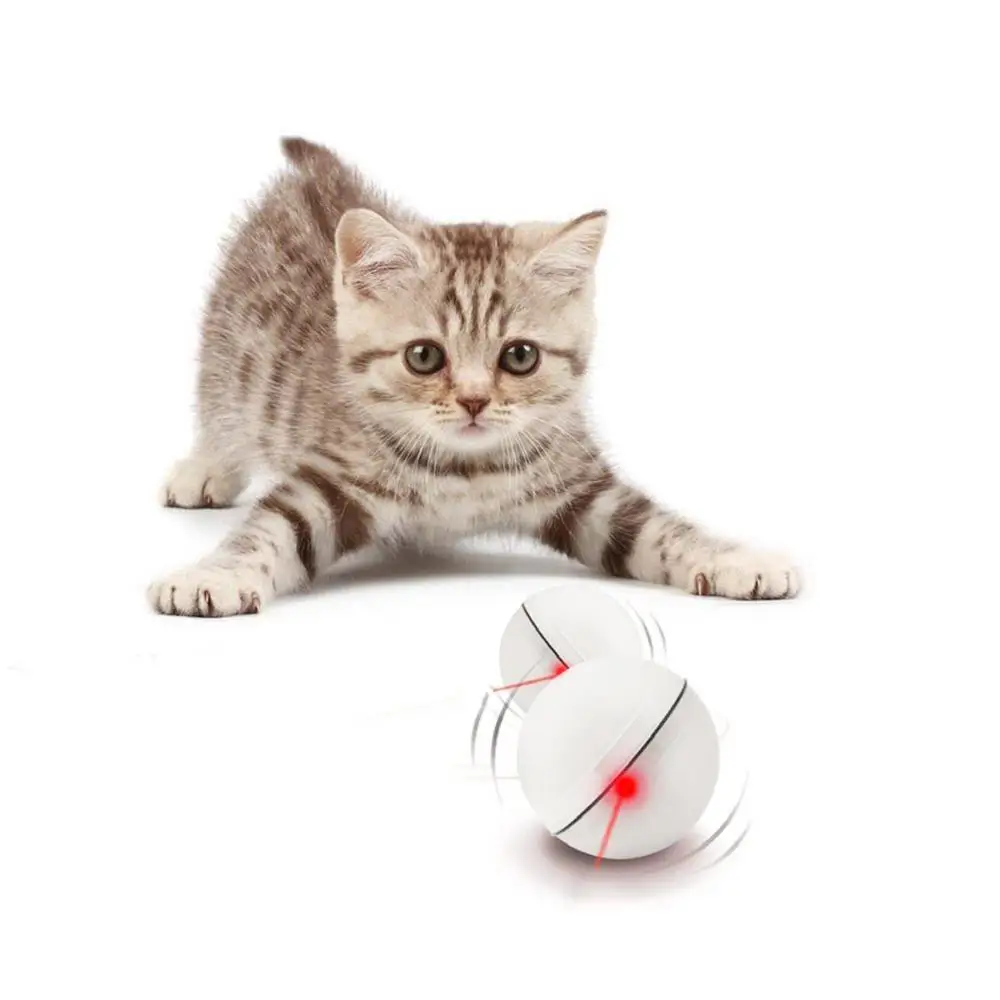 

Loskii PT-15 Electronic 360 Degree Self Rotating Ball Automatic Rolling Ball LED Light Pet Cat Toys