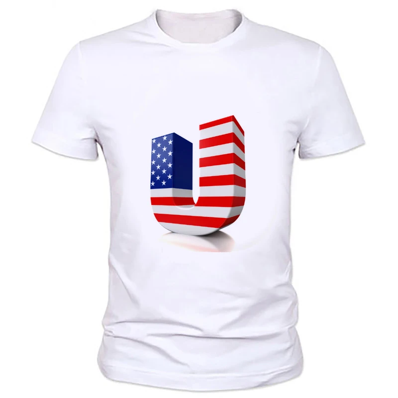 

New Fashion 3D Summer Style American flag Print T Shirt Men Tops Tees Harajuku Slim T-Shirts 47M-30#