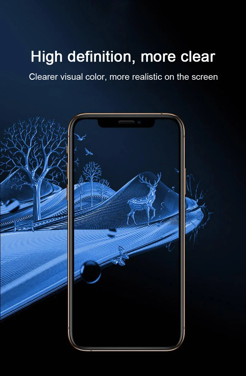 Новейшее керамическое Защитное стекло для iPhone 6, 6s, 7, 8 plus, XR, X, XS Max, полное покрытие, защита экрана, гибкое закаленное стекло