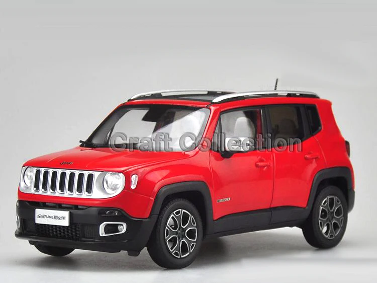 * Red 1/18 Jeep Renegade 2016 Cherokee City SUV Alloy Toy Car