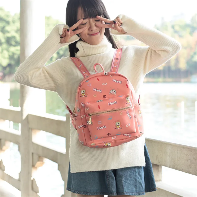 Himouto Umaru-chan Umaru Doma PU Рюкзак Розовый Наплечная Сумка для женщин девочек Лолита Сумки для школы подростков