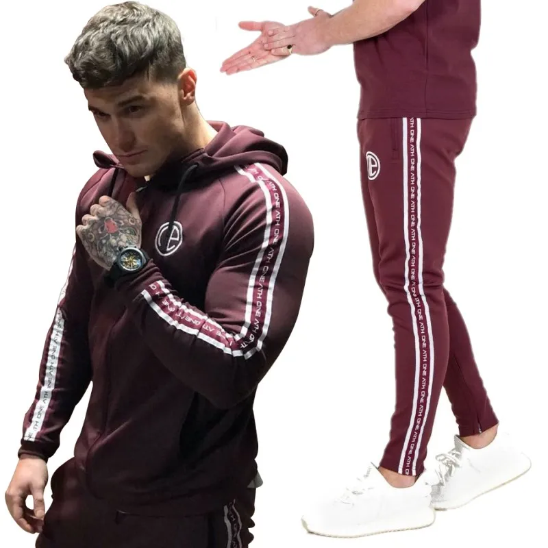 2018 Men's Brand Tracksuits Set Hoodies Jacket+Pants Sporting Suit Plus Size M-3XL Fitness Clothing in Men's Sets 2018 Men's Brand Tracksuits Set Hoodies Jacket+Pants Sporting Suit Plus Size M-3XL Fitness Clothing in Men's Sets