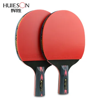 

2Pcs Upgraded 5 Star Carbon Table Tennis Racket Set Lightweight Powerful Ping Pong Paddle Bat with Good Control with Case