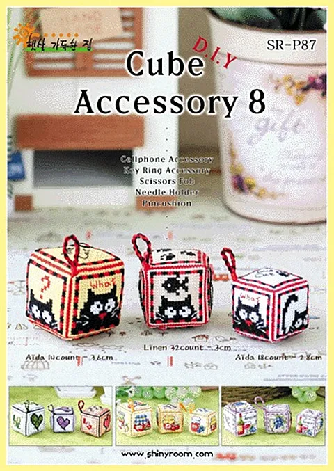 

Cross Stitch Cube Pin Neddle Cushion 14CT 18CT Needlework DIY Kit For Embroidery Set Cotton Thread Counted Cross-Stitching