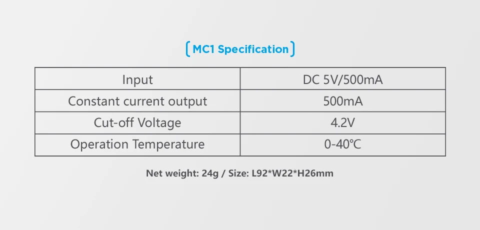 XTAR MC1 USB Все в одном универсальное зарядное устройство для AA AAA 10440 14500 16340 18650 26650 3,6/3,7 в литий-ионный