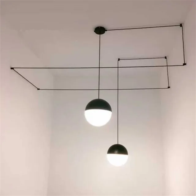 modern globe ball pendant