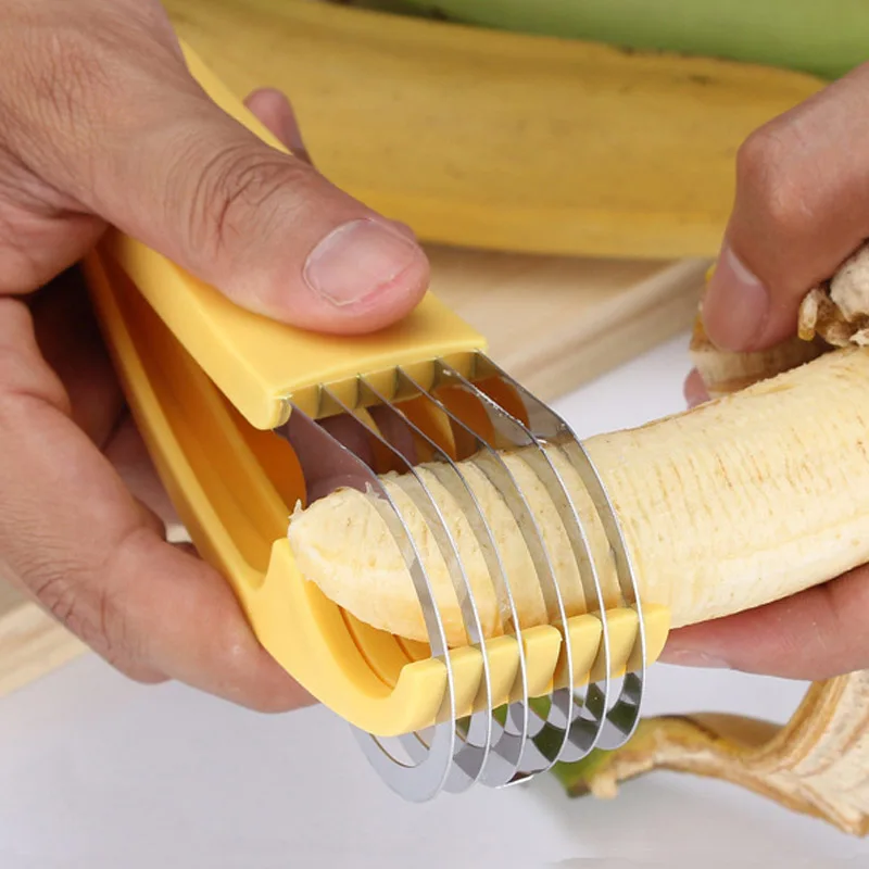 

Kitchen Tools Fruit Gadgets Banada Cutter Banada Slicer Sausage Round Cutter
