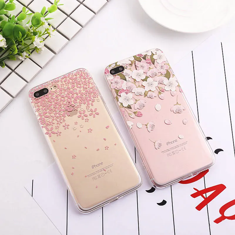 

Silicone Case For Apple iPhone 7 8 6 6s Plus X 3D Relief Back Cover For iPhone 8 plus Apple TPU Cases Soft Funda ipone 6 s Coque