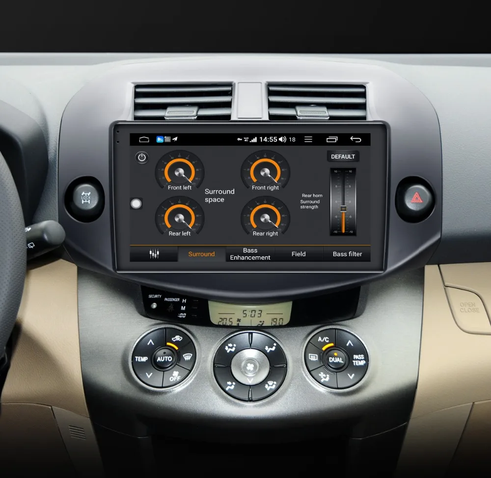 Cheap JOYING Android 8.1 4GB+64GB Octa Core support 4G stereo one din car radio player Voice Command IPS FOR Toyota RAV4 2007-2011 HD 17