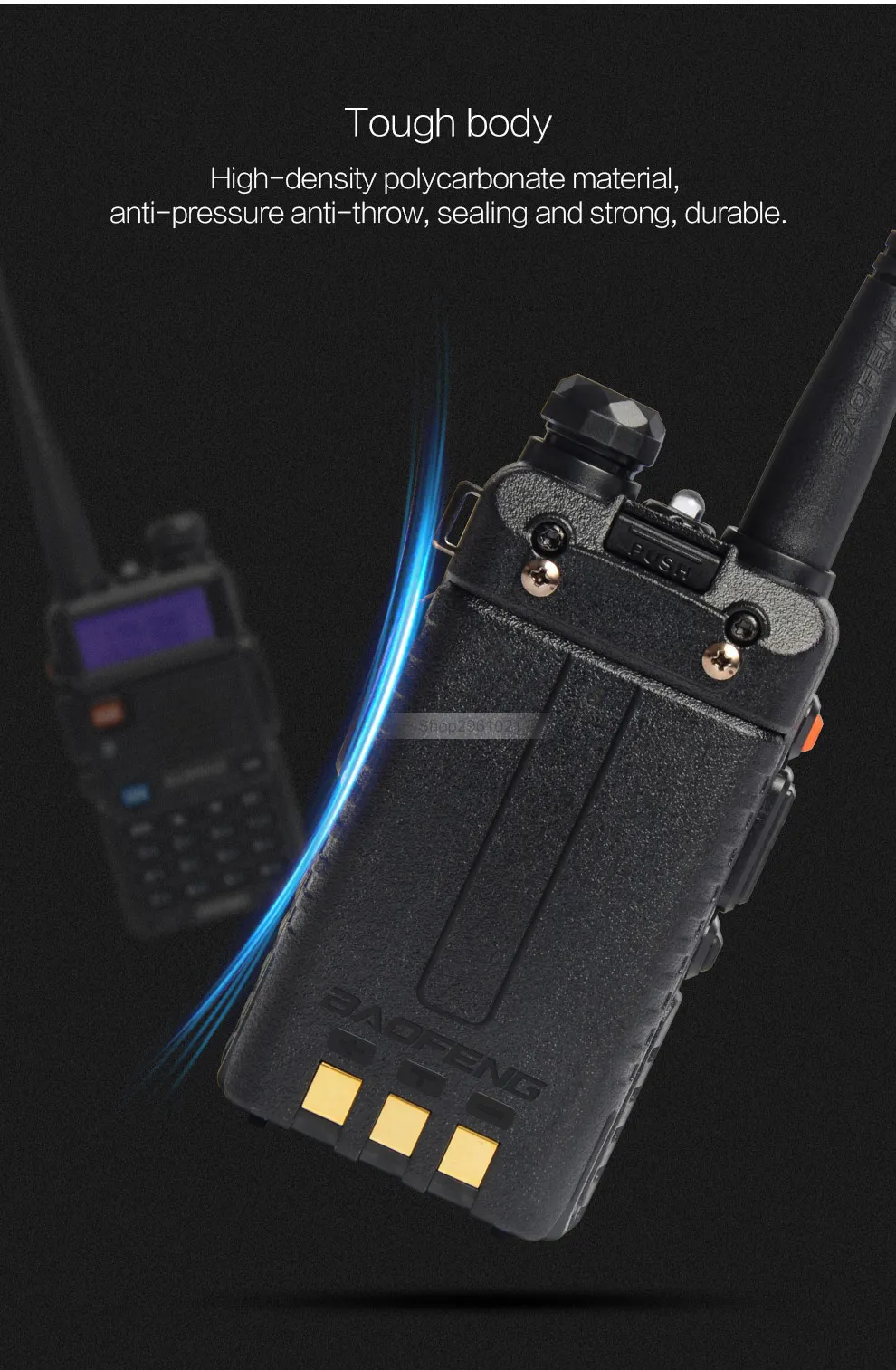 BAOFENG UV-5R рация 8 Вт UHF VHF Двухдиапазонная 1800 мАч UV5R портативная Baofeng рация 5R двухсторонняя CB Ham радио