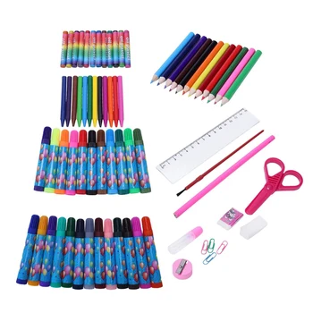 

HOT-86Pcs/Set Kids Educational Toys Painting Tool Set Drawing Graffiti Toys Watercolor Pen Set Creative Painting Supplies Art