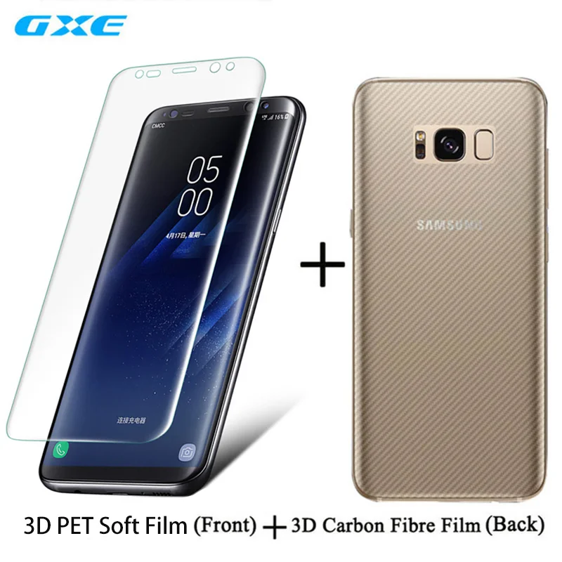 

3D Curved Soft PET Screen Protector Film Full Cover For Galaxy Note 8 S8 Plus S7 Edge S6 Plus Front n Back (Not Tempered Glass)