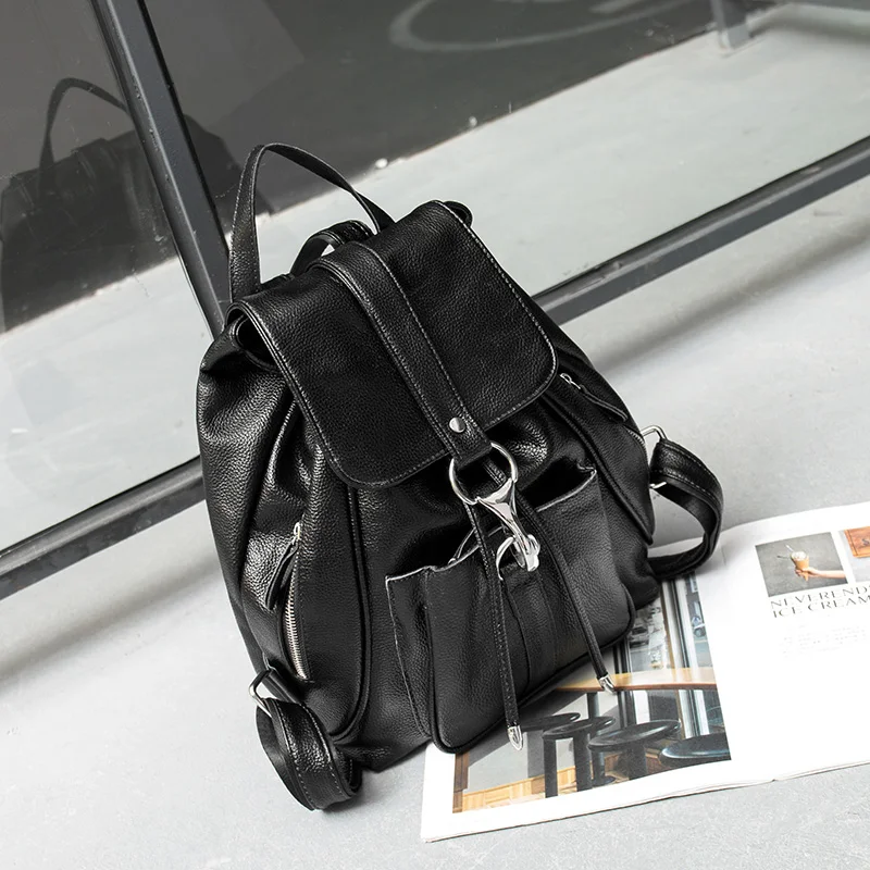 A1741 women backpack leather shoulder bag school bag korean female women backpack mini backpacks teenage girl