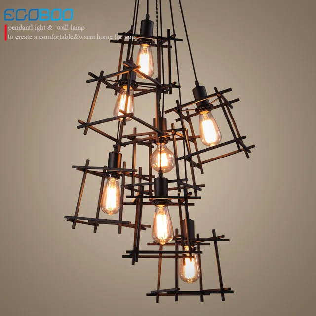 Aliexpress American Loft Vintage Pendant Light Personality American Loft Vintage Pendant Light Personality Wrought Iron Lights Nordic Lamp Cage Lighting Fixtures