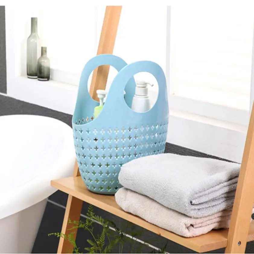 تخزين الحمام المطبخ الجوف البلاستيك اللون المألوف المحمولة ل سلة الطفل سلات تخزين للملابس ماكياج 8.14 تخزين الحمام المطبخ الجوف البلاستيك اللون المألوف المحمولة ل سلة الطفل سلات تخزين للملابس ماكياج 8.14