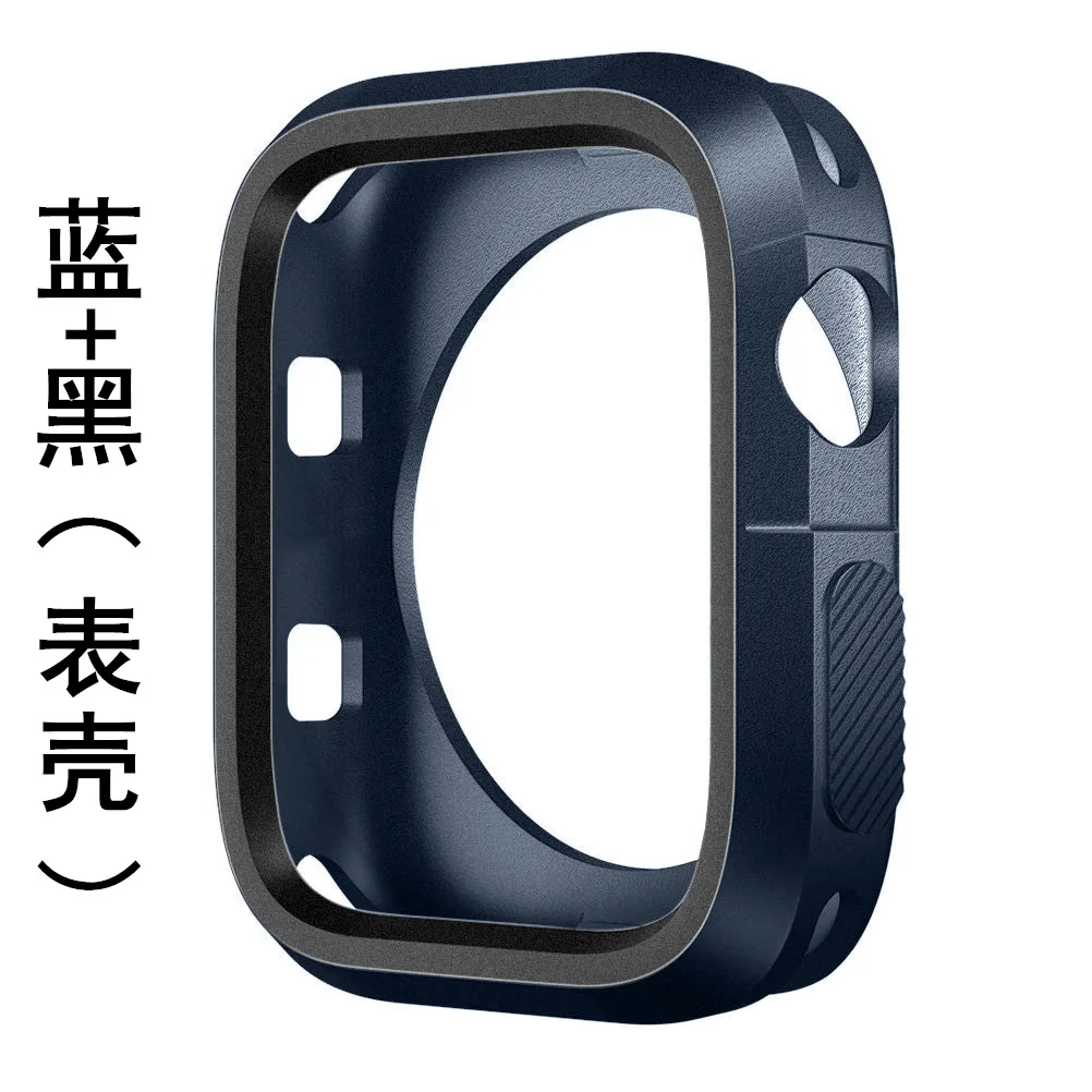 silicone cover for apple watch case 42mm 38 40mm 44mm sport band strap full frame rubber protector soft case for iwatch 4/3/2/1