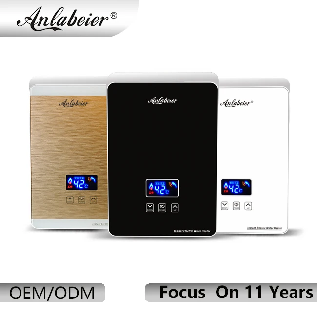 

IPX4 Intelligent Remote Control Touch Screen 1-5.5kW Instant Water Heater Electric For Shower