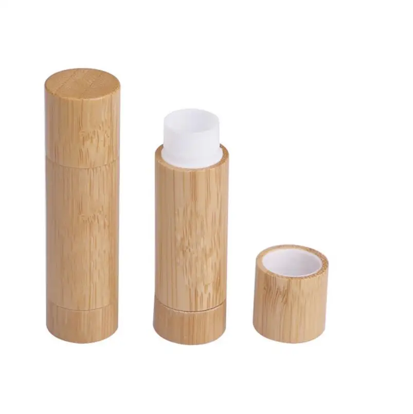 

Bamboo DIY design empty lip gloss container lipstick tube, lip balm cosmetic packaging containers LX1310