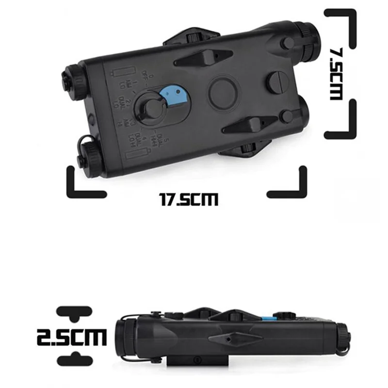 Чехол для аккумулятора Element Airsoft тактический AN/PEQ 2 с красным лазером аккумулятор