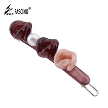 Новинка, модные аксессуары для волос, заколка для волос в виде цветка розы, искусственный жемчуг, ацетатная заколка для волос, идеальный подарок для женщин(BG850106