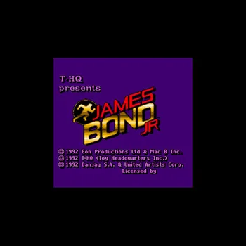 

James Bond Jr 16 bit Big Gray Game Card For NTSC Game Player Drop Shipping