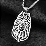 82-16x27mm,Belgian Groenendael Necklace