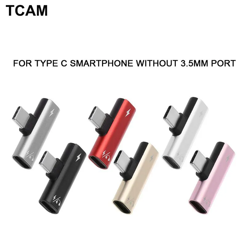 

USB C Type C Male to Dual Type C Female Earphone Charge Adapter Cable AUX Audio For Xiaomi Mi 6 6x Huawei P20 Mate 20/10 Pro