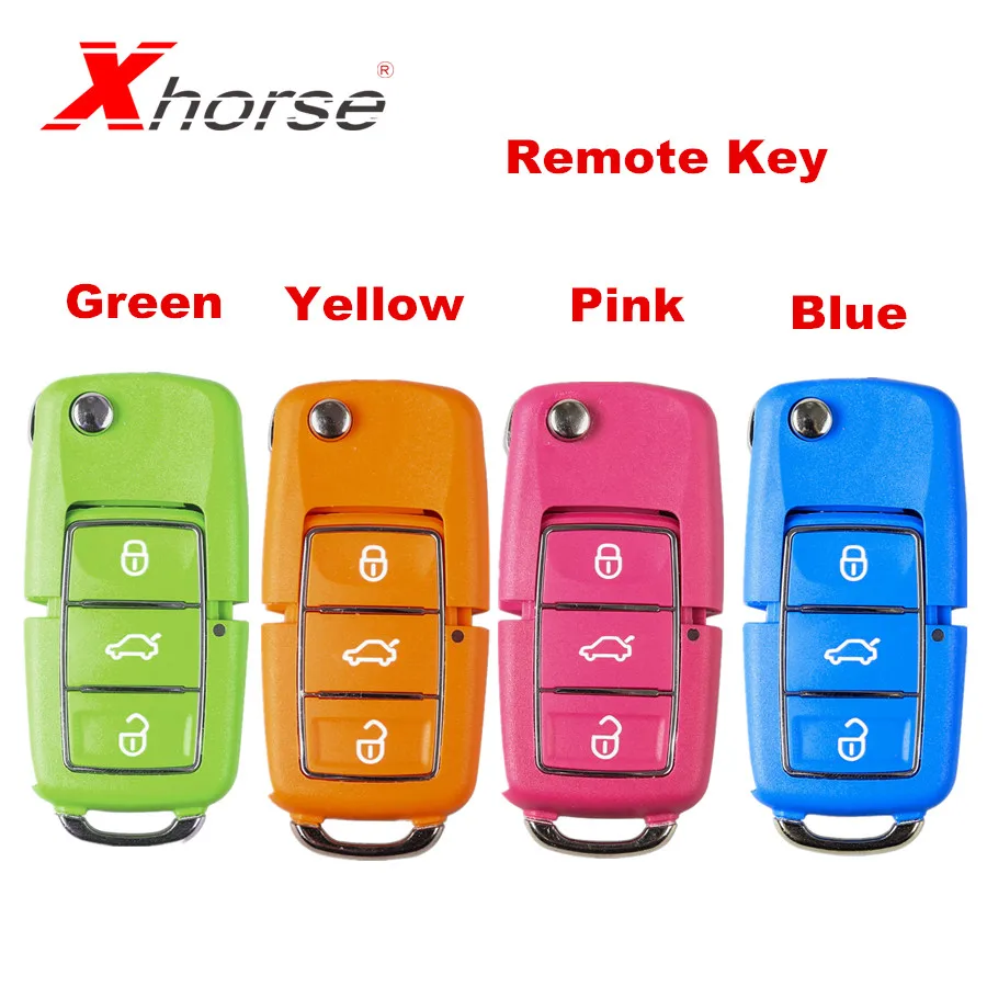 

Xhorse VVDI2 for B5 Special Remote Key 3 Buttons (Red Yellow Blue Green) Remote Key Shell X001 Remote Key 5 pcs/lot