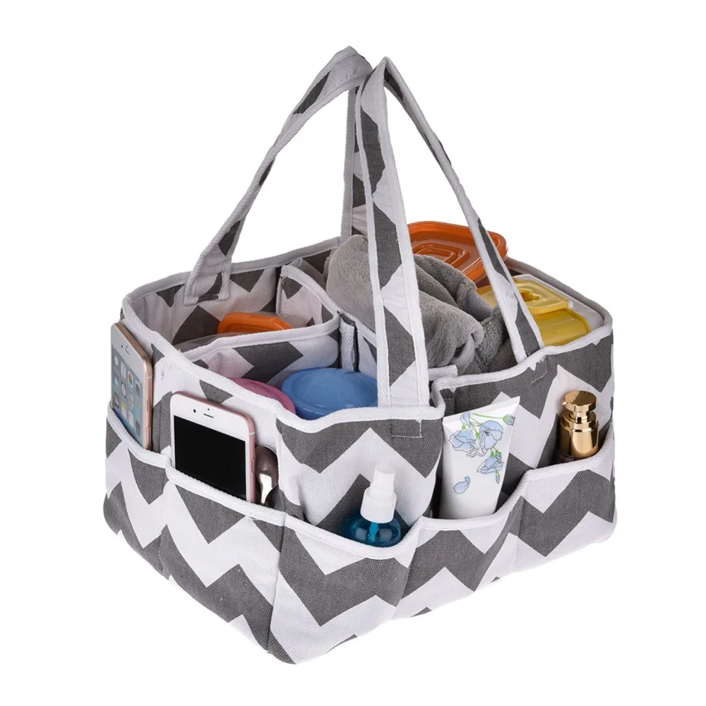 Us 19 99 20 Off Baby Diaper Bag Insert Organiser 3 Compartment Infant Nursery Tote Storage Bin Portable Organizer Newborn Basket In