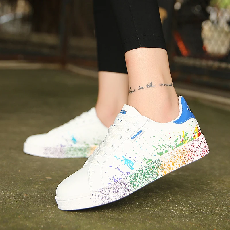 

Female Sneakers Women Fashion Casual Flats Shoes Breathable Comfortable Woman Chaussures Femme Zapatillas Mujer Tenis Feminino