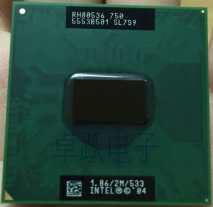 Процессор Intel PM750 процессор Pentium M SL7S9 1 86G 2M PM 750 бесплатная доставка| |