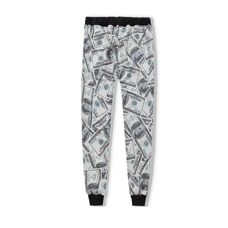 New Men Sets Fashion 3D US dollar Printing Sporting Suit Sweatshirt +Sweatpants Mens Clothing 2 Pieces Sets Slim Tracksuit