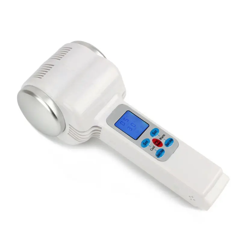 Aperte o Massager de Levantamento Facial do Salão de Beleza Foyying Ultra-sônico Cryotherapy Martelo Frio Quente Rosto Linfático Equipamento Lcd 6 Utensílios de cuidado facial