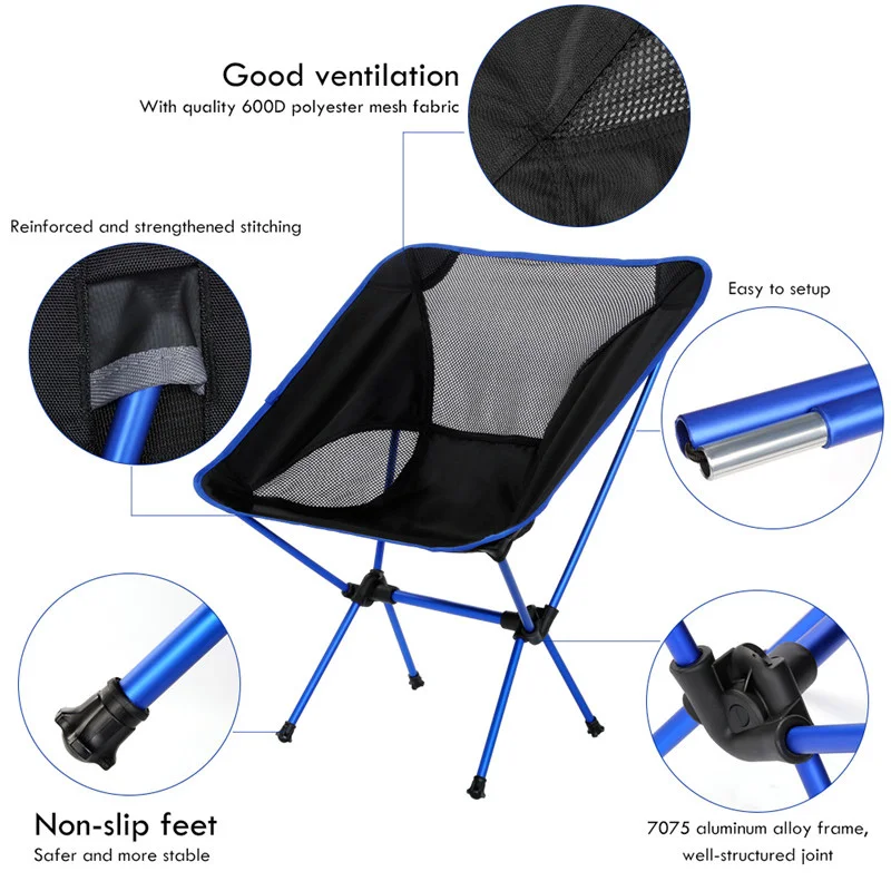 Portable Camping Beach Chair Lightweight Folding Fishing Outdoorcamping Outdoor Ultra Light Orange Red Dark Blue Beach Chairs Portable Camping Beach Chair Lightweight Folding Fishing Outdoorcamping Outdoor Ultra Light Orange Red Dark Blue Beach Chairs
