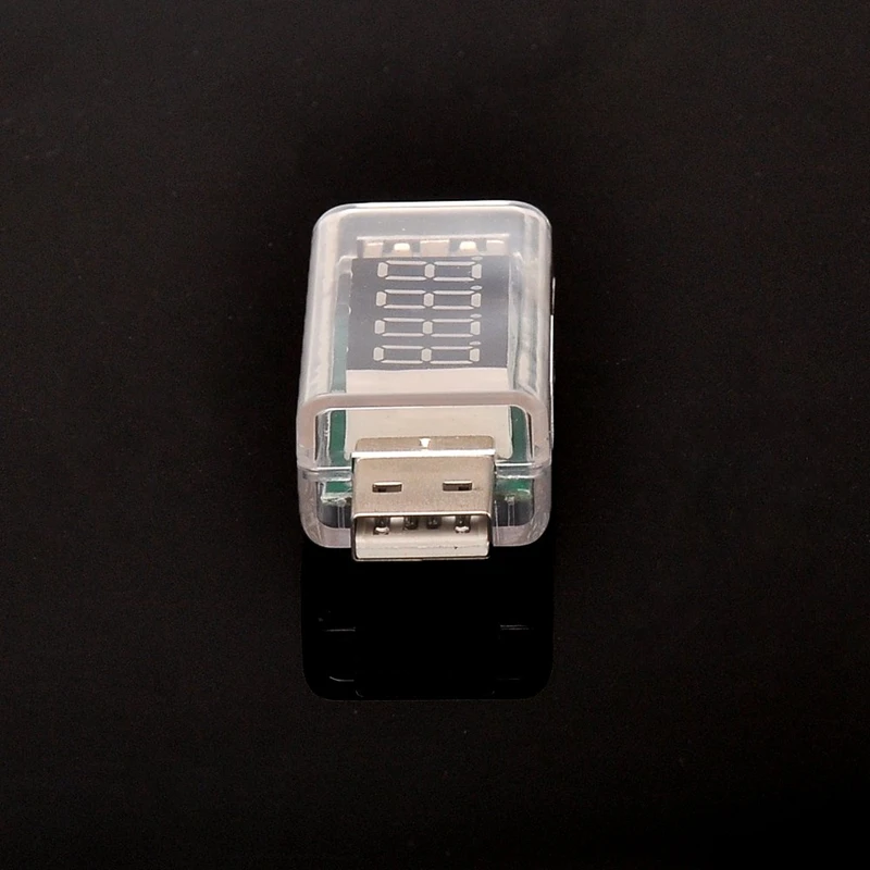 HHO-KW-202 цифровой дисплей USB портативный тестер напряжения вольтметр тестер батареи для power Bank Мобильный телефон прозрачный