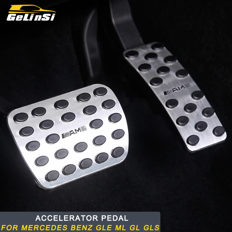 

Gelinsi For Mercedes Benz GLE ML GL GLS Accelerator Pedal Cover Trim Sticker Accessories Auto